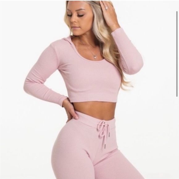 NVGTN Tops - NVGTN Lazy Day Lounge Long Sleeve Pink